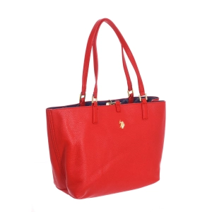Bolso shopper reversible con neceser BIURR5559WVP mujer Color: Rojo