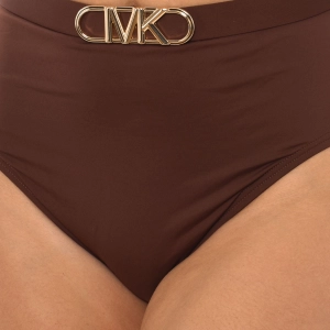 Braguitas de bikini de cintura alta Michael Kors MM1N025 mujer Talla: M Color: Marron 
