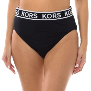 Braguitas de bikini de cintura alta Michael Kors MM2M512 mujer Talla: L Color: Negro 