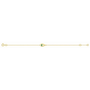 Pulsera  esmeraldas oro amarillo 9kt Lua Blanca 510691.M9.0