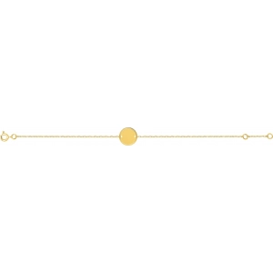Pulsera 9Kt Oro Amarillo Lua Blanca 510557.89.0