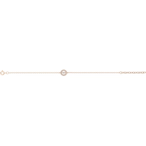 Pulsera con circonita cúbica chapado en oro Oro Rosa 256696.9A.18 Talla 18 Lua blanca