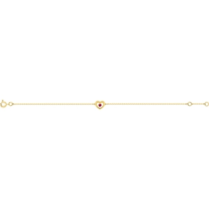Pulsera con rubí 18Kt Oro Amarillo Lua Blanca 5.0429.Z9.0