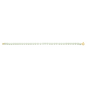 Pulsera perla cultivada en agua dulce 5mm 18Kt Oro Amarillo 8030.8W.18 Talla 18 Lua blanca