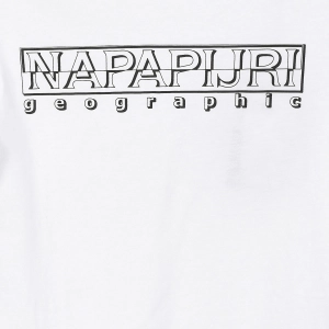 Camiseta de manga larga y cuello redondo Napapijri N0CIWK niño Talla: 8 AÑOS Color: Blanco 