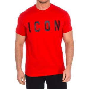 Camiseta manga corta Dsquared2 S74GD0601-S22427 hombre Talla: XL Color: Rojo