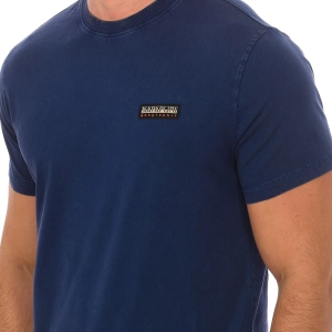 Camiseta manga corta y cuello redondo Napapijri NP0A4GPE hombre Talla: XL Color: Azul 