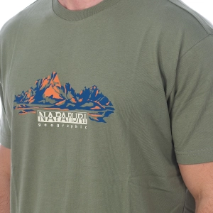 Camiseta S-Backcountry manga corta y cuello redondo Napapijri NP0A4GM1 hombre Talla: L Color: Verde 