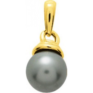Colgante con perla Tahití cultivada 8mm 18Kt Oro Amarillo 9481.8AI Lua blanca