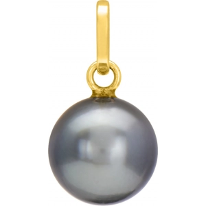 Colgante con perla Tahití cultivada 9Kt Oro Amarillo 416462.BJ Lua blanca