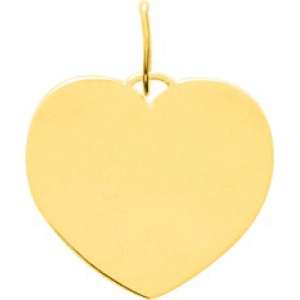 Colgante corazón 9Kt Oro Amarillo 0M973.8 Lua blanca