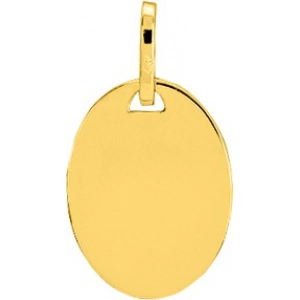Colgante ovalo grande 18Kt Oro Amarillo 3096 Lua blanca