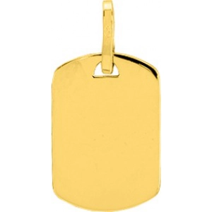 Colgante placa 9Kt Oro Amarillo 0M5210 Lua blanca