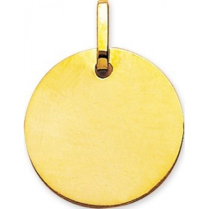 Colgante placa redonda 9Kt Oro Amarillo 783411 Lua blanca