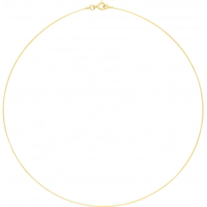 Collar cable 18Kt Oro Amarillo 34356 Lua blanca