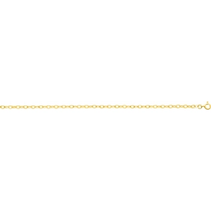 Collar cadena enlazada 18Kt Oro Amarillo Lua Blanca  D3.18 Talla 18