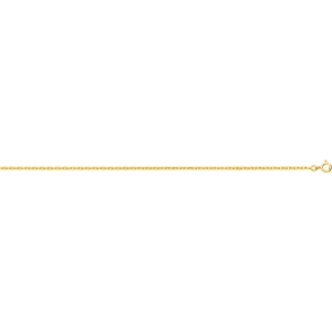 Collar cadena enlazada chapado en oro 224823J.50 Talla 50 Lua blanca