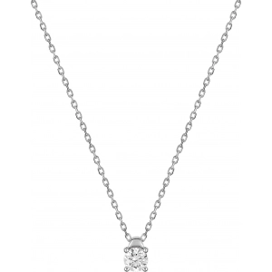 Collar con diamante 0.15ct HSI 18Kt Oro Blanco 4.0417.30
