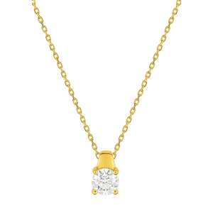 Collar con diamante 0.40ct HSI 18Kt Oro Amarillo 4.0411.39