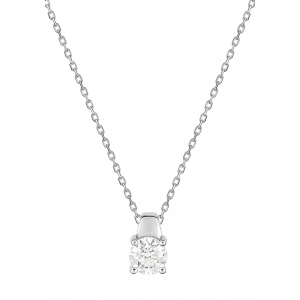 Collar con diamante 0.40ct HSI 18Kt Oro Blanco 4.0411.30