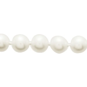 Collar con perla cultivada en agua dulce 5mm entrada precio 18Kt Oro Amarillo 8039.8W.45 Talla 45 Lua blanca