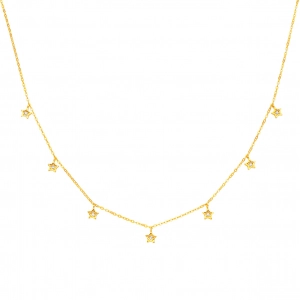 Collar Mía Star Bosel Plata Baño Oro Hekka PN0151-G