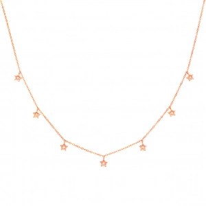 Collar Mía Star Bosel Plata Baño Oro Rosa Hekka PN0151-GR