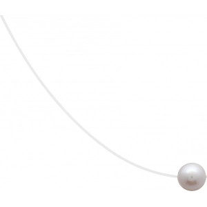 Collar nylon perla cultivada en agua dulce.8mm oro amarillo 9kt Lua Blanca 410773.X9.0