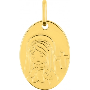Medalla 18Kt Oro Amarillo Lua Blanca  32110