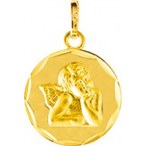 Medalla 9Kt Oro Amarillo 0M54911 Lua blanca