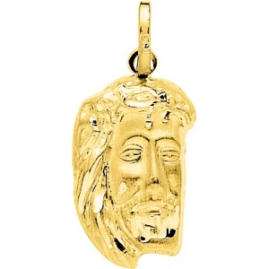 Medalla Cristo 18Kt Oro Amarillo 3964.8 Lua blanca