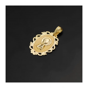 Medalla de oro de virgen niña de oro - Artesanal - 100925922