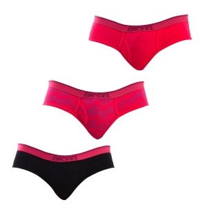 Pack-3 Braguitas Slips Cotton Stretch Diesel A04030-0HJAQ mujer Talla: L Color: Rosa 