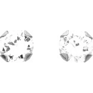 Pendientes par circonita cúbica 9Kt Oro Blanco 0M14812OI Lua blanca