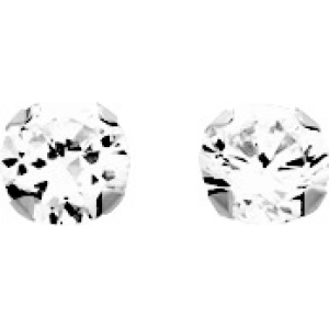 Pendientes par circonita cúbica 9Kt Oro Blanco 0M14813OI Lua blanca