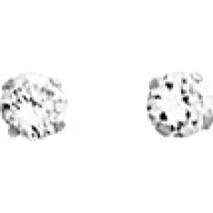 Pendientes par con circonita cúbica 3.0mm 18Kt Oro Blanco 9269.9NH Lua blanca