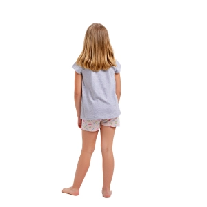 Pijama de manga corta y cuello redondo Munich DH1102 niña Talla: 6 AÑOS Color: Gris 