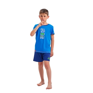 Pijama de manga corta y cuello redondo Munich DH1451 niño Talla: 10 AÑOS Color: Azul 