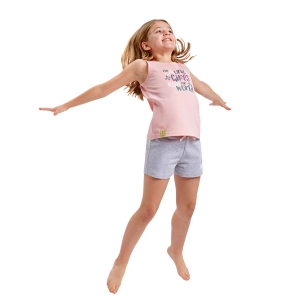 Pijama de tirantes y cuello redondo Munich DH1301 niña Talla: 4 AÑOS Color: Rosa 