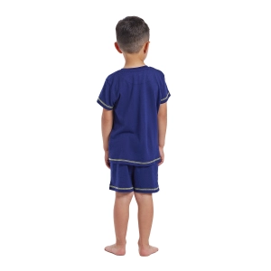 Pijama Retro manga corta cuello redondo Munich CH1151 niño Talla: 12 AÑOS Color: Azul 