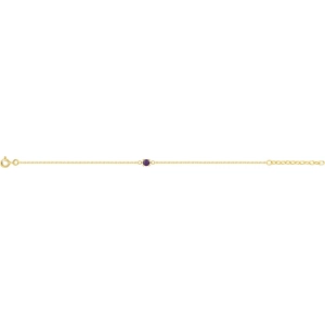 Pulsera circonita violeta chapado en oro Lua Blanca 256816.5.0