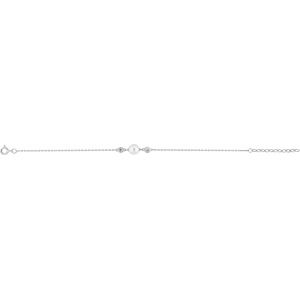 Pulsera perla imitación circonitas Plata 925 rh Lua Blanca 456990.9.0