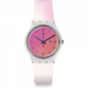 Reloj rosa de silicona ge719 ultrafushia Swatch