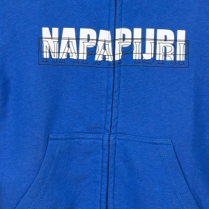 Sudadera con capucha de manga larga Napapijri GA4EPY niño Talla: 8 AÑOS Color: Azul 