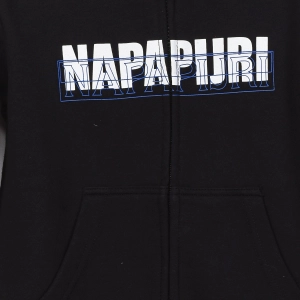 Sudadera con capucha de manga larga Napapijri GA4EPY niño Talla: 8 AÑOS Color: Negro 