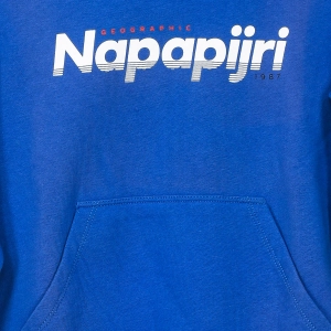 Sudadera con capucha de manga larga Napapijri GA4EQ4 niño Talla: 8 AÑOS Color: Azul 
