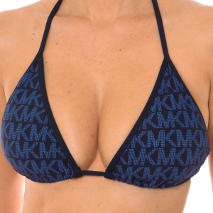Sujetador de bikini triangular Michael Kors MM2N505 mujer Talla: L Color: Azul 