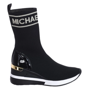 Zapatilla Sneaker Skyler tipo calcetín de punto elástico Michael Kors F2SKFE5D mujer Talla: 40.5 Color: Negro 