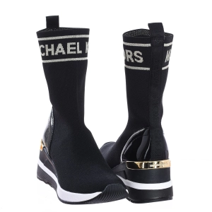 Zapatilla Sneaker Skyler tipo calcetín de punto elástico Michael Kors F2SKFE5D mujer Talla: 40.5 Color: Negro 