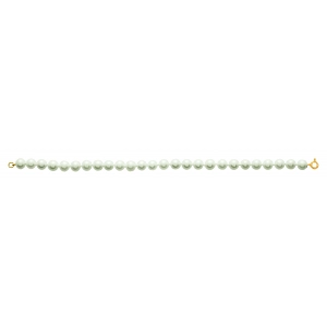 Pulsera perla cultivada en agua dulce 7mm 18Kt Oro Amarillo 8030.0W.18 Talla 18 Lua blanca